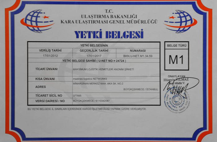 Yetki Belgesi (M1)